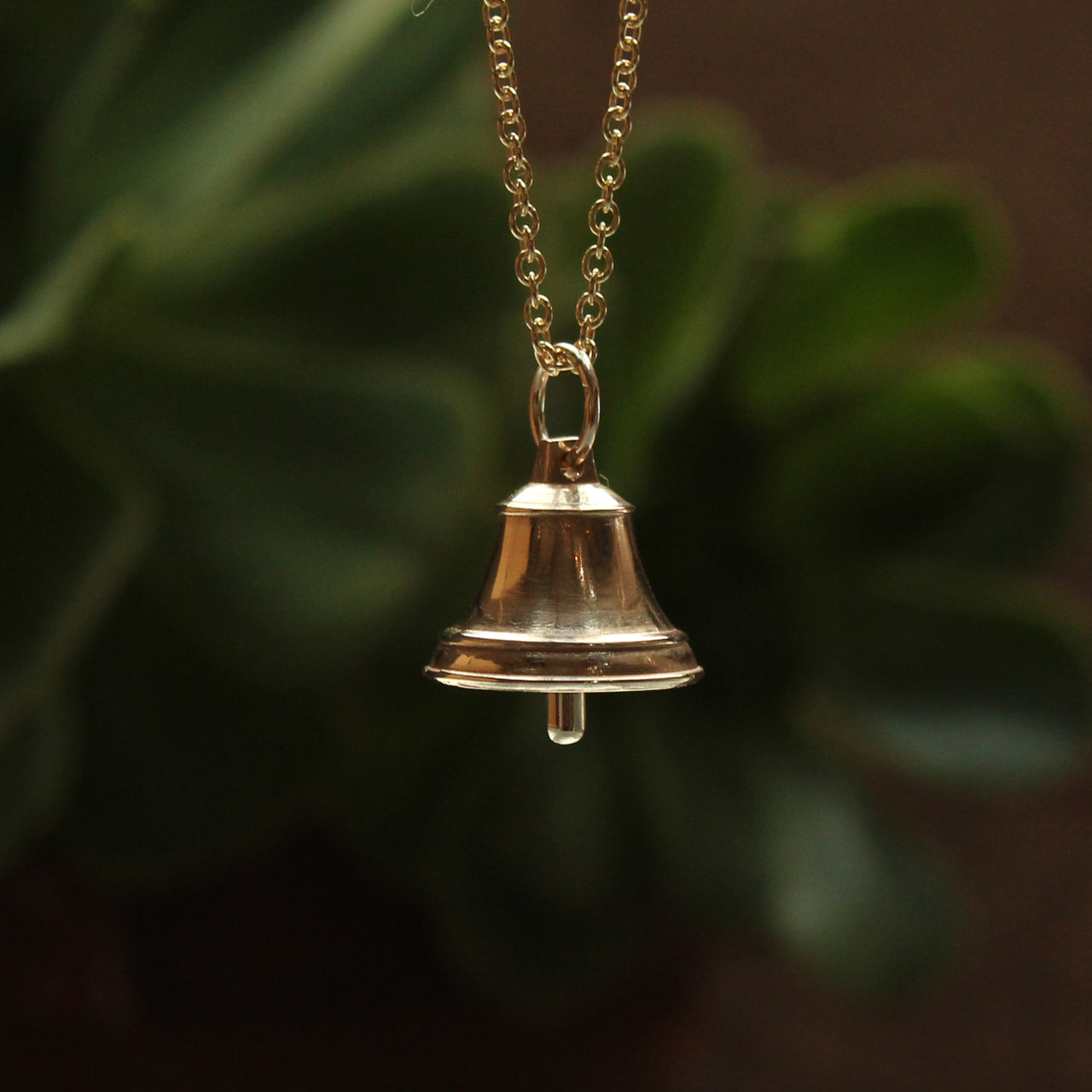 Ship's bell charm - that really rings! - 9ct yellow gold version