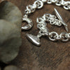 No.1 wrist chain with silver moon, star & cloud