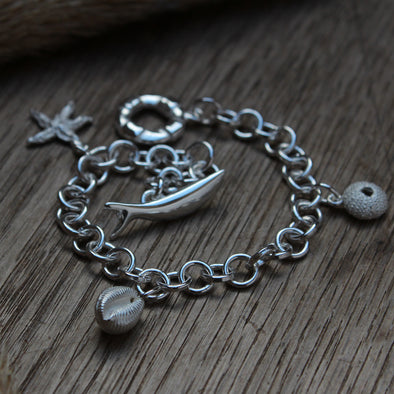 Wrist chain No. 2 with three charms