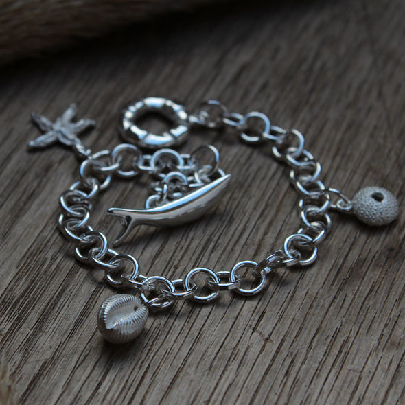 Wrist chain No. 2 with three charms