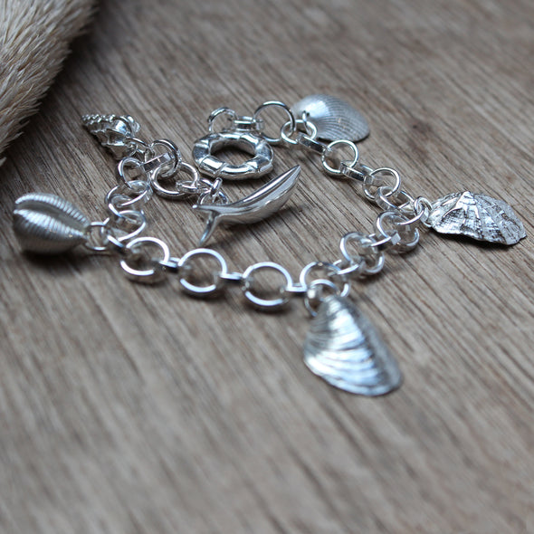 Wrist chain No.3 with five charms