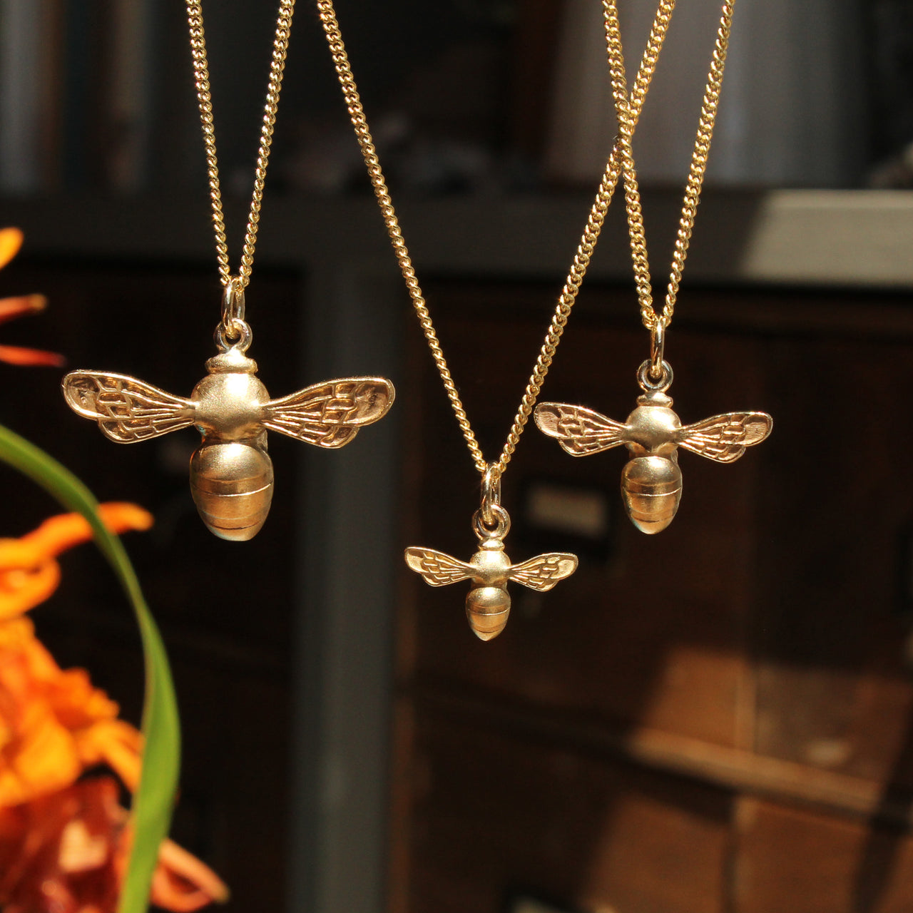 Tiny bee charm