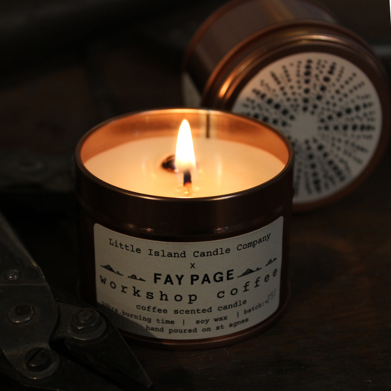 Workshop Candle - Coffee candle made on St Agnes