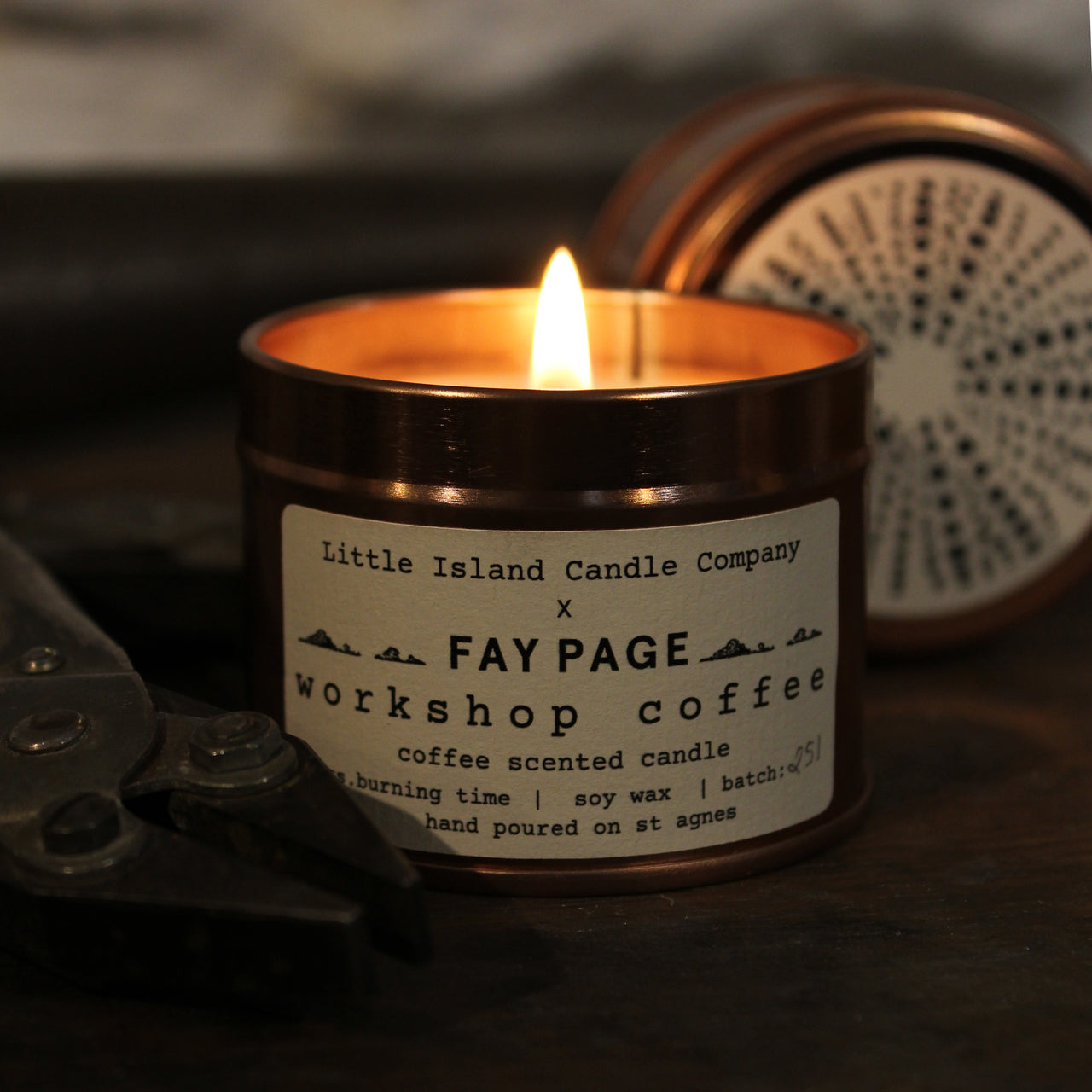 Workshop Candle - Coffee candle made on St Agnes