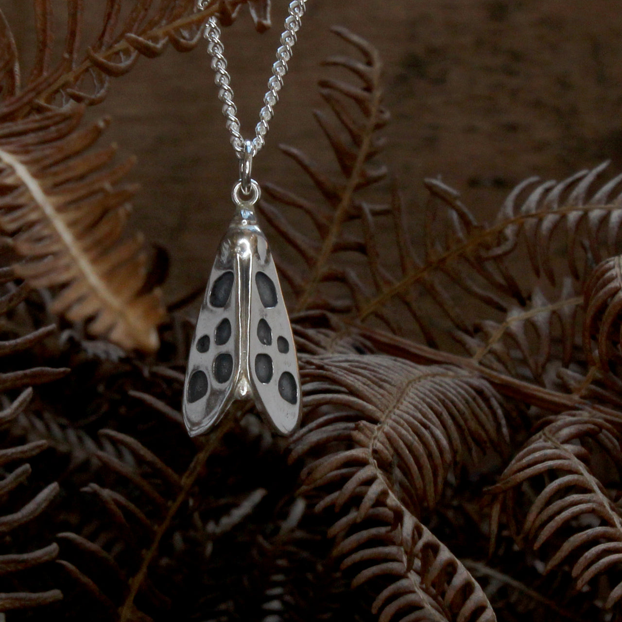 Moth - large silver version