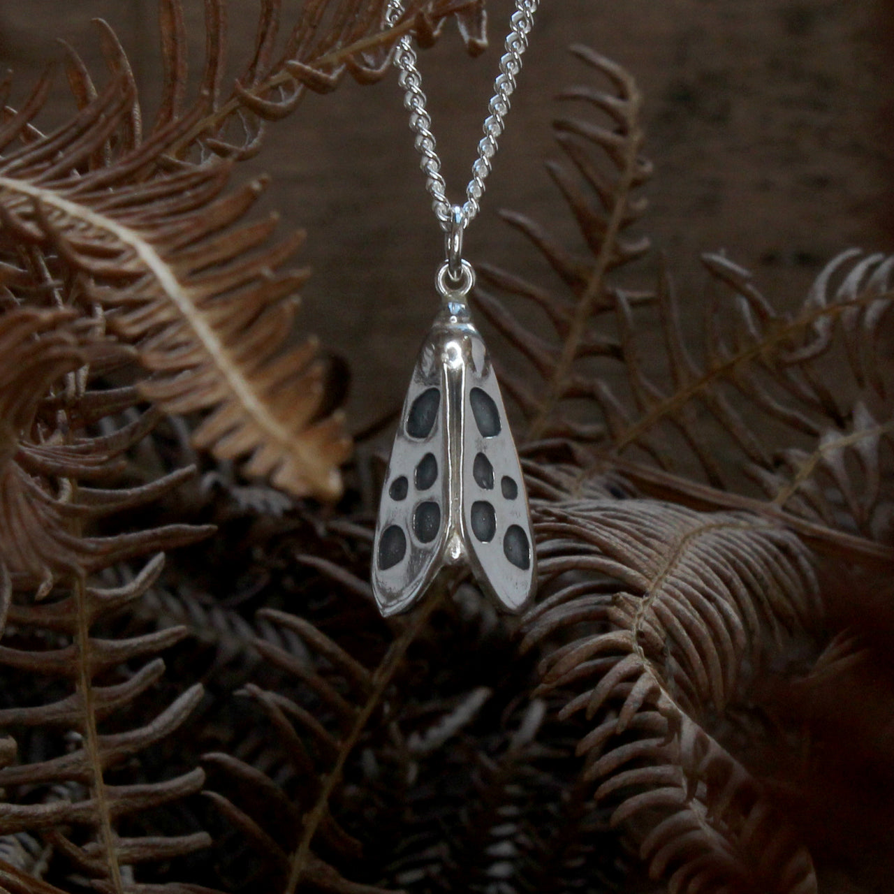 Moth - large silver version