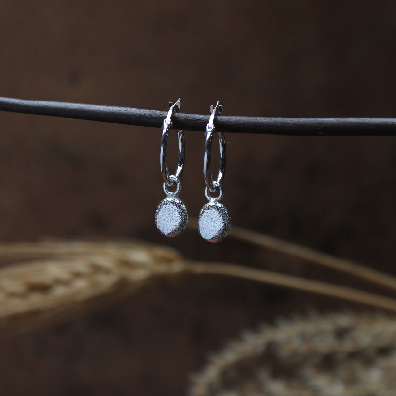 St Martin's tiny pebble hoops