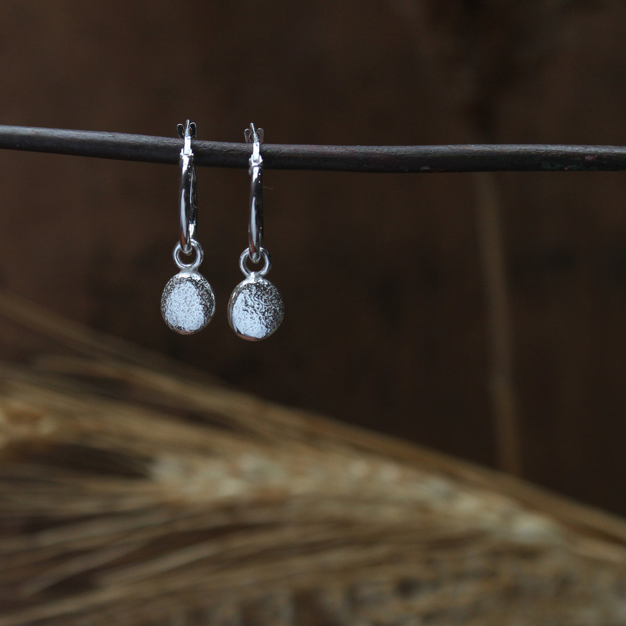 St Martin's tiny pebble hoops