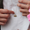 Cloud charm - solid 9ct gold