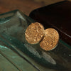 Mini moon 'whole of the moon' studs - 9ct gold