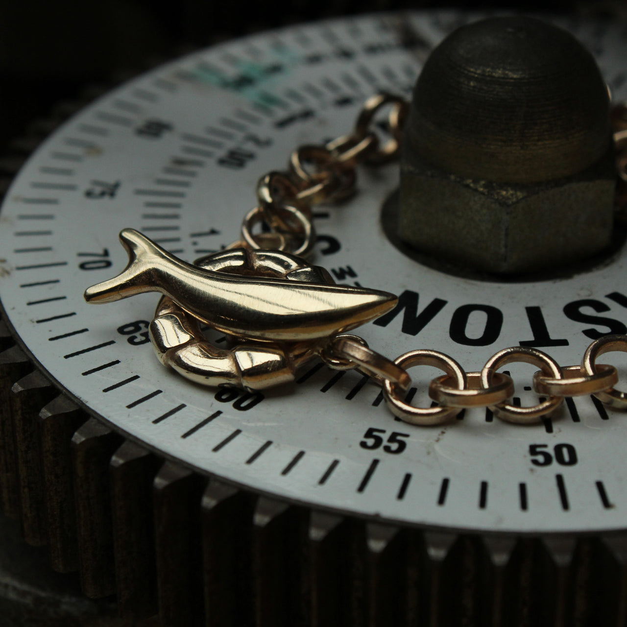 Gold wrist chain - No 2 with fish & buoy