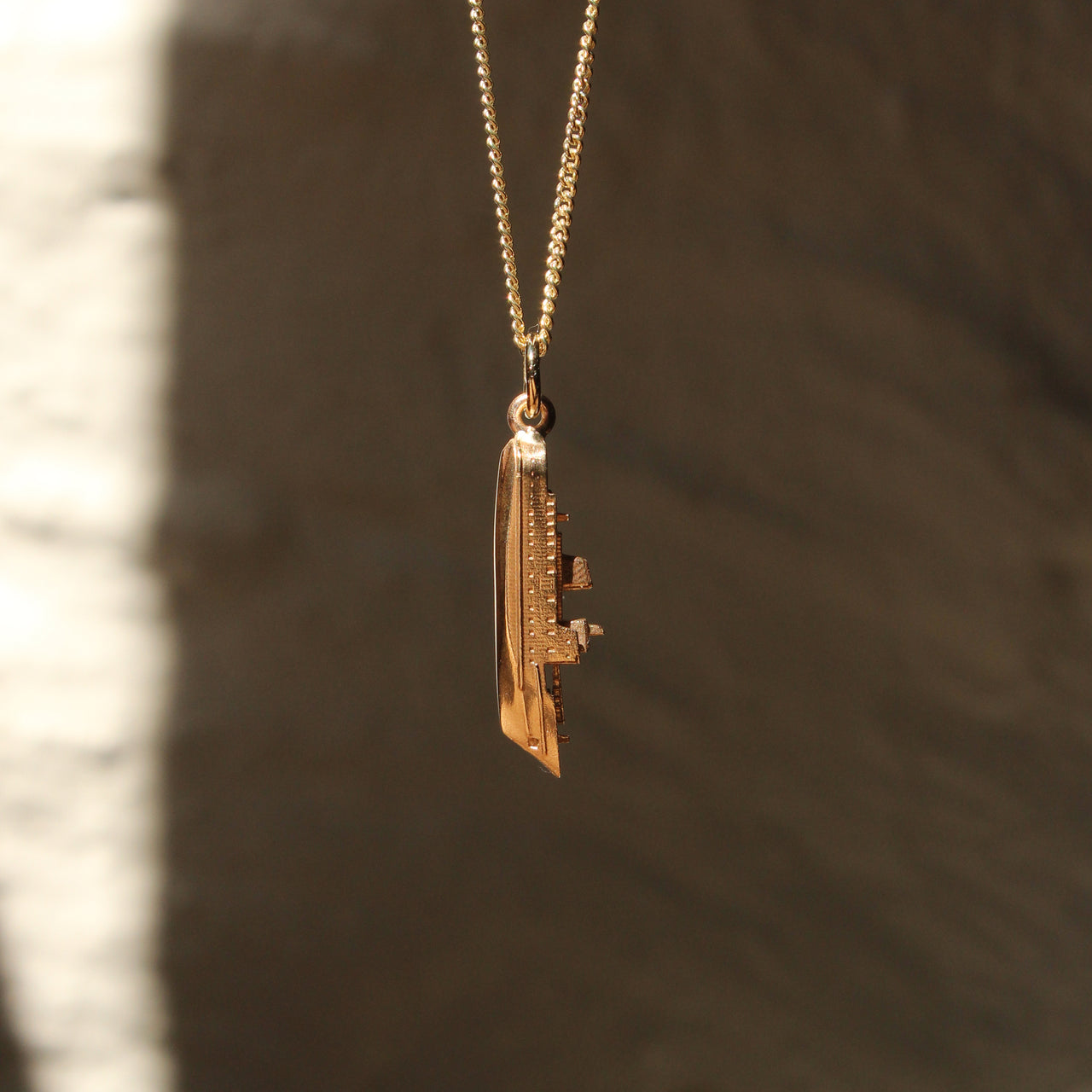 Scillonian III charm, small version, solid gold