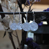 Tiny whole of the moon hooks - silver