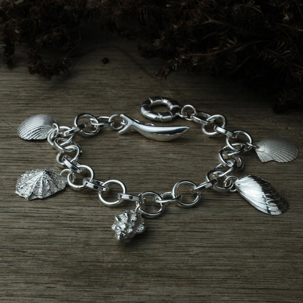 Wrist chain No.4 with five charms