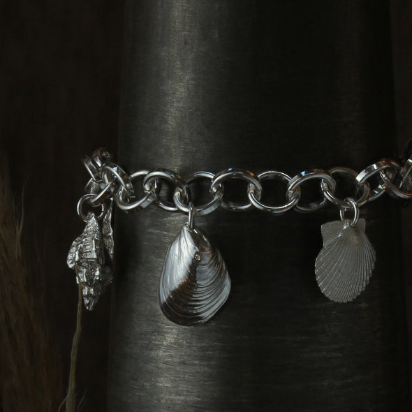 Wrist chain No.4 with five charms