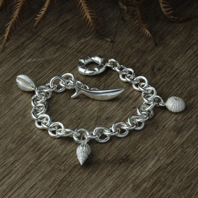 Wrist chain No. 1 with three charms