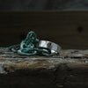 Ross style ring - hammered silver band