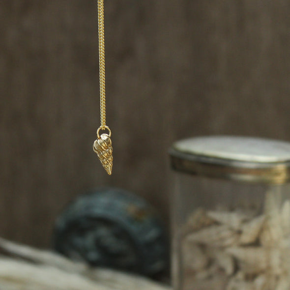 Tiny St. Martin's wentletrap - solid 9ct gold