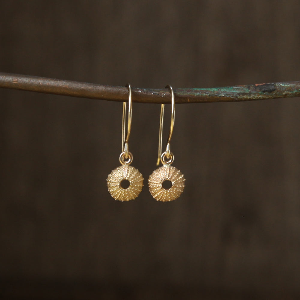 Urchin hooks, Tresco- solid 9ct gold