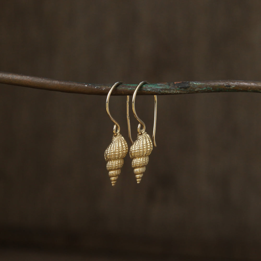 St. Martin's whelk hooks - solid 9ct gold