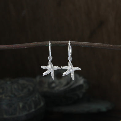 Tiny starfish hoops