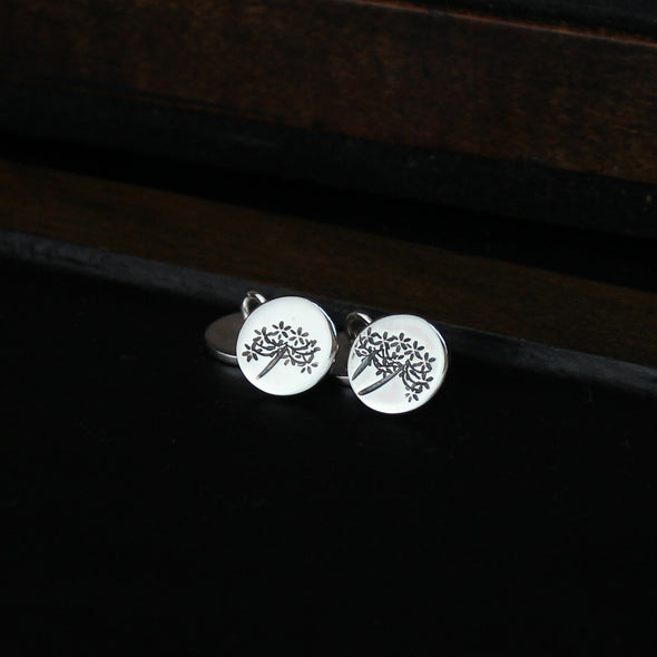 Agapanthus cufflinks