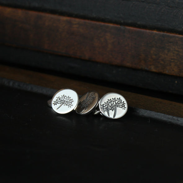 Agapanthus cufflinks