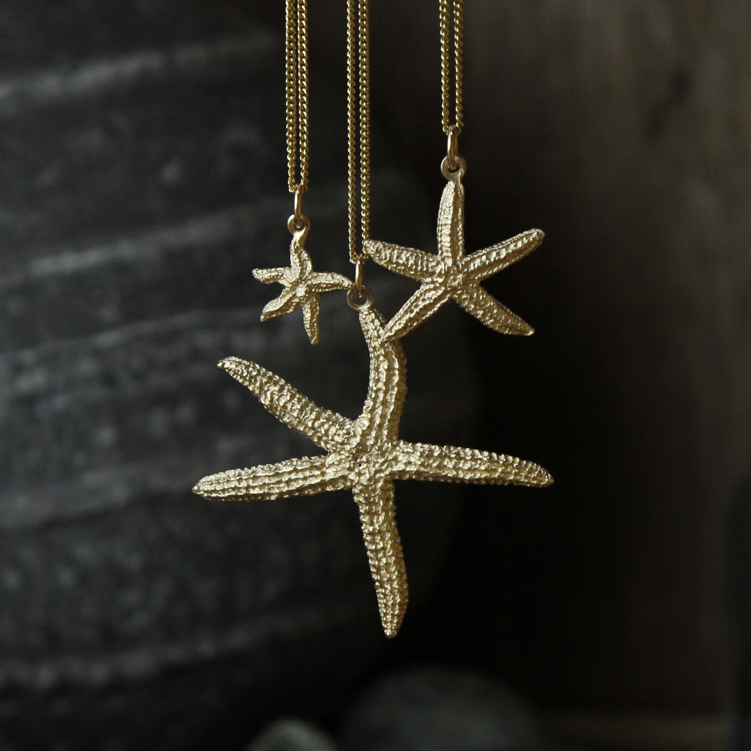 Small starfish necklace clearance